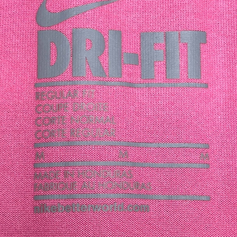NIKE Dri-Fit pink v-neck t-shirt - Picture 6 of 9